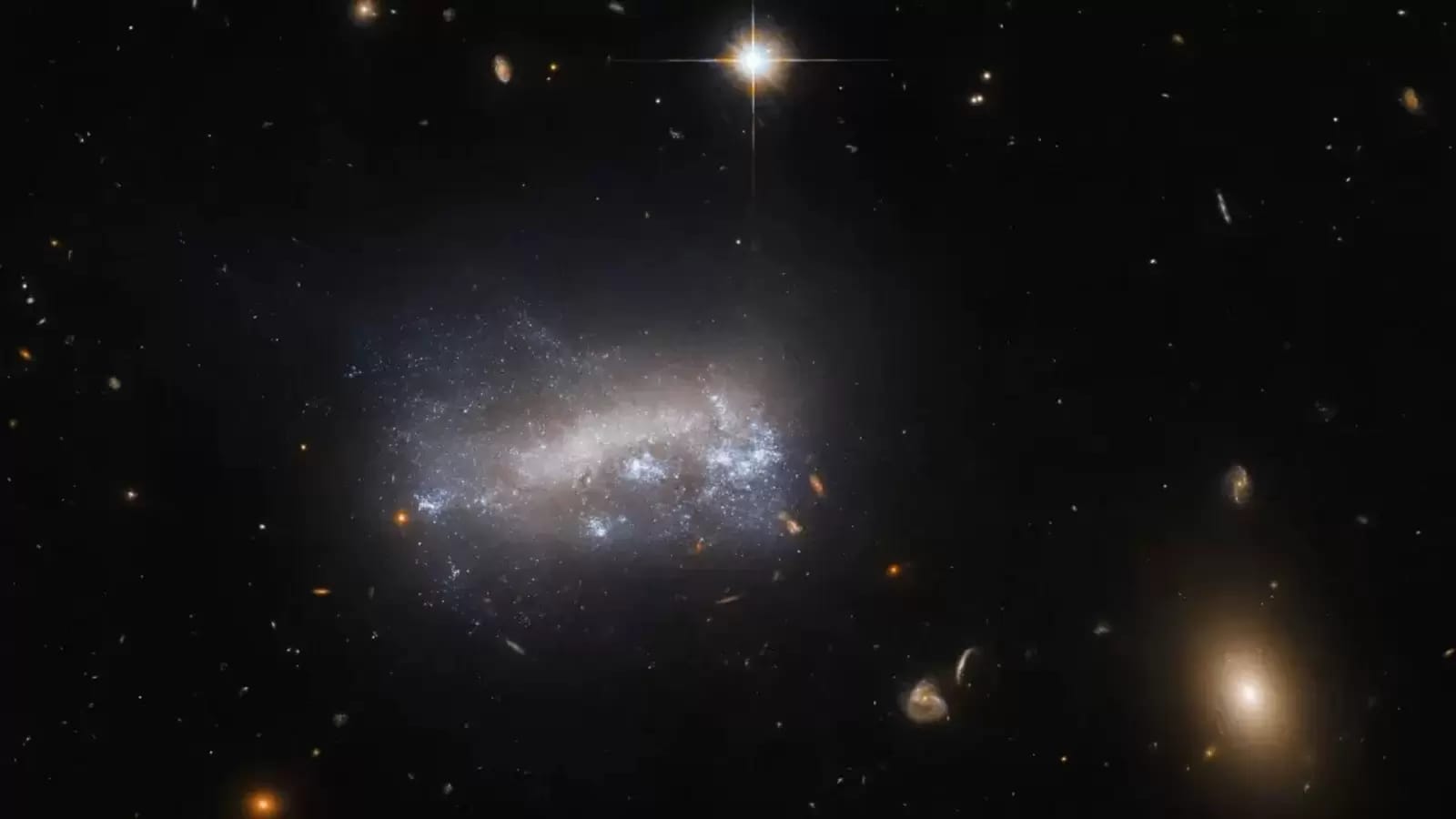 NASA shares Hubble Space Telescope's snap of LEDA 42160 galaxy that is 52 mn light-years away