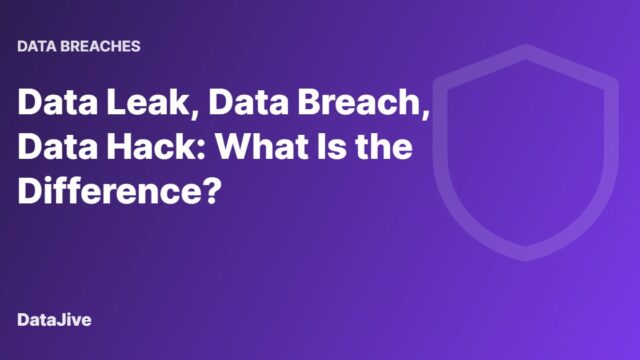 Data Leak, Data Breach, Data Hack: What Is the Difference?