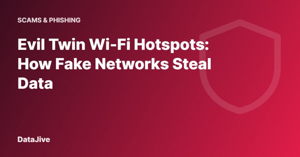 Evil Twin Wi-Fi Hotspots: How Fake Networks Steal Data
