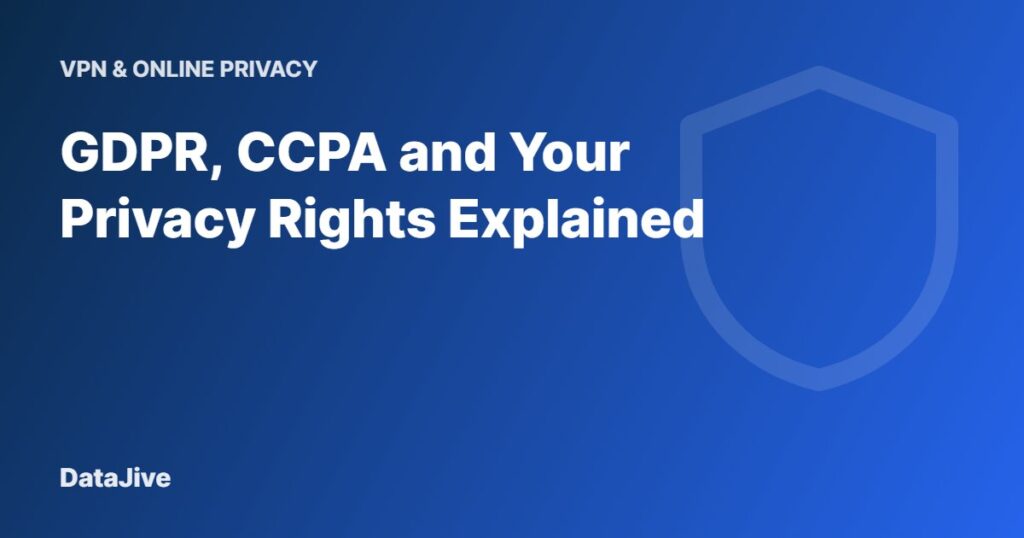 GDPR, CCPA and Your Privacy Rights Explained