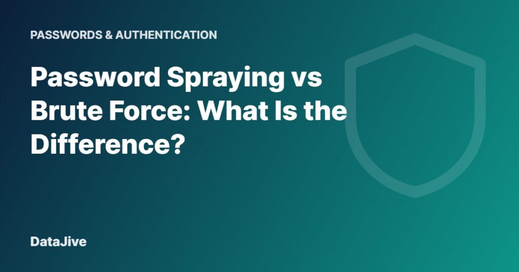 Password Spraying vs Brute Force: What Is the Difference?