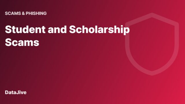 Student and Scholarship Scams