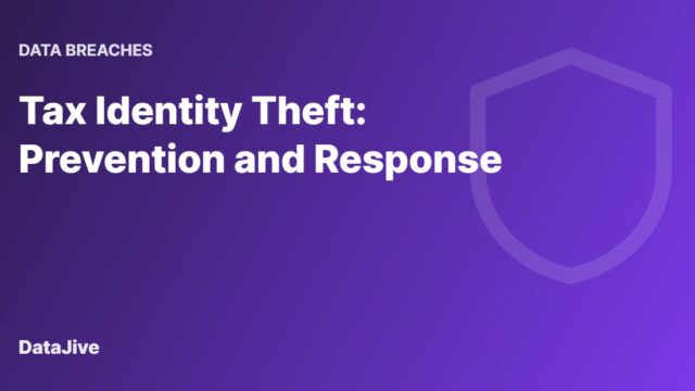 Tax Identity Theft: Prevention and Response
