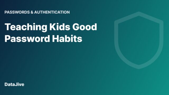 Teaching Kids Good Password Habits