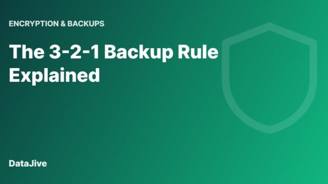 The 3-2-1 Backup Rule Explained